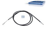 DT Spare Parts - Control wire, parking brake, left, L1: 2452 mm, L2: 2677 mm - 12.47021