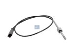 DT Spare Parts - Exhaust gas temperature sensor, M14 x 1,5, SW: 17, L: 810 mm, L: 660 mm, 2 poles - 11.80628