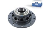 DT Spare Parts - Wheel hub, with bearing, d1: 165 mm, d2: 165 mm, D: 385 mm, 10 bores, b: 24 mm, H: 168.5 mm - 1.17367