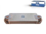 DT Spare Parts - Oil cooler, M8 x 40, L: 395 mm, W: 120 mm, T: 51 mm, 8 layer - 1.10121