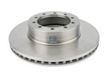 DT Spare Parts - Brake disc, D: 354 mm, 10 bores, P: 151 mm, S: 30 mm - 6.61000