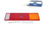 DT Spare Parts - Tail lamp glass, L: 464 mm, H: 130 mm - 6.86100