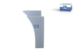 DT Spare Parts - Fender trim plate, left, rear, primed - 3.80350