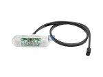 DT Spare Parts - Position lamp, white, 24 V, L: 75 mm, H: 25 mm, T: 16.5 mm - 9.69050