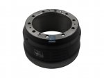 DT Spare Parts - Brake drum, D: 413 mm, 10 bores, b: 23.5 mm, P: 335 mm, d: 295 mm, H: 254 mm, B: 185.5 mm - 1.18707