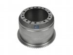 DT Spare Parts - Brake drum, D: 413 mm, 10 bores, b: 23.5 mm, P: 335 mm, d: 295 mm, H: 320.5 mm, B: 265.5 mm - 1.18706
