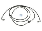 DT Spare Parts - Hose line, cabin tilt, D: 8.3 mm, M12 x 1,5, M14 x 1,5, L: 2800 mm, L1: 2020 mm, 400 bar - 1.28151