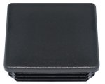 SQUARE BUMPER END CAP 100 X 100 BLACK