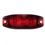 Durite - Ultra Slim LED Stop/Tail Lamp, Red Lens - 12/24V - 0-097-14