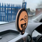 Chrome -  Emoji Air Fresheners (Hanging) - New Car