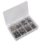 Sealey Stainless Steel O-Clip Single Ear Assortment 160pc