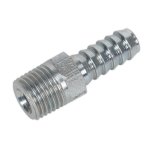 Sealey PCL Screwed Tailpiece Male 1/4"BSPT - 5/16" Hose - Pack of 5