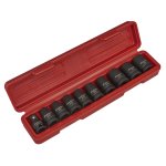Sealey Premier TRX-Star* Female Impact Socket Set 1/2"Sq Drive 10pc
