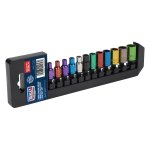 Sealey Premier Multi-Coloured Socket Set 1/4"Sq Drive 12pc