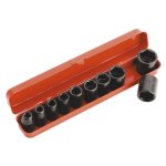 Sealey Impact Socket Set 10pc 1/2"Sq Drive Metric