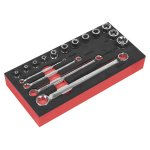 Sealey Premier TRX-Star* TRX-Star* Socket & Spanner Set 3/8"Sq Drive 16pc