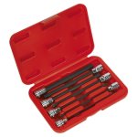 Sealey Premier Hex Socket Bit Set 3/8"Sq Drive 7pc