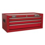 Sealey American PRO® Mid-Box Tool Chest 3 Drawer - Red