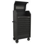 Sealey Superline PRO® Black Edition Tower Cabinet with 9 Soft Close Drawers & Power Strip 690mm