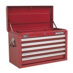 Sealey Superline PRO® Topchest 5 Drawer - Red