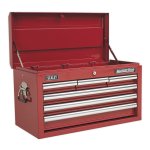 Sealey Superline PRO® Topchest 6 Drawer - Red