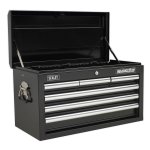 Sealey Superline PRO® Topchest 6 Drawer - Black