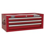 Sealey Superline PRO® Mid-Box Tool Chest 3 Drawer - Red