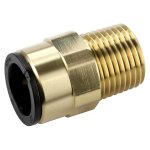 Sealey Speedfit® Brass Straight Adaptor 15mm x 1/2"BSPT