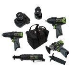 Sealey 4 x SV10.8 Series Cordless Power Tool Kit 10.8V - 2 Batteries