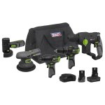 Sealey 5 x SV10.8 Series Cordless Power Kit 10.8V - 2 Batteries