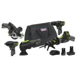Sealey 5 x SV10.8 Series Cordless Power Kit 10.8V - 2 Batteries & Euro Plug