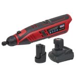 Sealey SV12 Series Cordless Multipurpose Rotary Tool & Engraver Kit 49pc 12V 2Ah - 2 Batteries