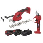 Sealey 2 x SV20 Series Cordless Power Tool Gardening Kit 20V - 2 Batteries
