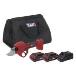 Sealey SV20 Series Brushless Cordless Pruning Shears Kit 20V 2Ah - 2 Batteries