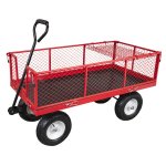 Sealey Platform Truck with Sides Pneumatic Tyres 350kg Capacity