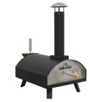 Sealey Dellonda Portable Wood-Fired 14" Pizza & Smoking Oven - Black/Stainless Steel