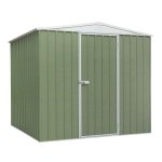 Sealey Dellonda Galvanised Steel Metal Garden/Outdoor/Storage Shed, 7.5FT x 7.5FT, Apex Style Roof - Green
