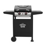 Sealey Dellonda 2 Burner Gas BBQ Grill with Ignition & Thermometer - Black/Stainless Steel