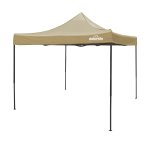 Sealey Dellonda Premium 3 x 3m Pop-Up Gazebo, PVC Coated, Water Resistant Fabric, Supplied with Carry Bag, Rope, Stakes & Weight Bags - Beige Canopy