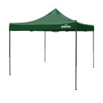 Sealey Dellonda Premium 3 x 3m Pop-Up Gazebo, PVC Coated, Water-Resistant Fabric, Supplied with Carry Bag, Rope, Stakes & Weight Bags - Dark Green Canopy