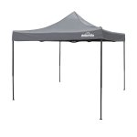 Sealey Dellonda Premium 3 x 3m Pop-Up Gazebo, PVC Coated, Water Resistant Fabric, Supplied with Carry Bag, Rope, Stakes & Weight Bags - Grey Canopy