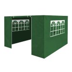 Sealey Dellonda Premium Gazebo/Marquee Side Walls/Doors/Windows, Fits 3 x 3m Models - Dark Green
