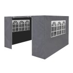 Sealey Dellonda Premium Gazebo/Marquee Side Walls/Doors/Windows, Fits 3 x 3m Models - Grey