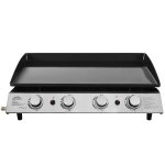 Sealey Dellonda 4 Burner Portable Gas Plancha 10kW BBQ Griddle, Stainless Steel - DG23