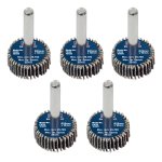 Sealey 25 x 10mm Abrasive Flap Wheel with 6mm Shaft 40Grit - Pack of 5