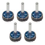 Sealey 25 x 10mm Abrasive Flap Wheel with 6mm Shaft 60Grit - Pack of 5