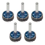 Sealey 25 x 10mm Abrasive Flap Wheel with 6mm Shaft 80Grit - Pack of 5