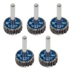 Sealey 25 x 10mm Abrasive Flap Wheel with 6mm Shaft Assorted Grit - Pack of 5