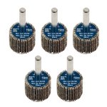Sealey 25 x 20mm Abrasive Flap Wheel with 6mm Shaft 60Grit - Pack of 5