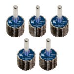Sealey 25 x 20mm Abrasive Flap Wheel with 6mm Shaft 80Grit - Pack of 5